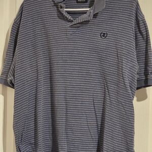 Izod Blue Striped Polo Shirt